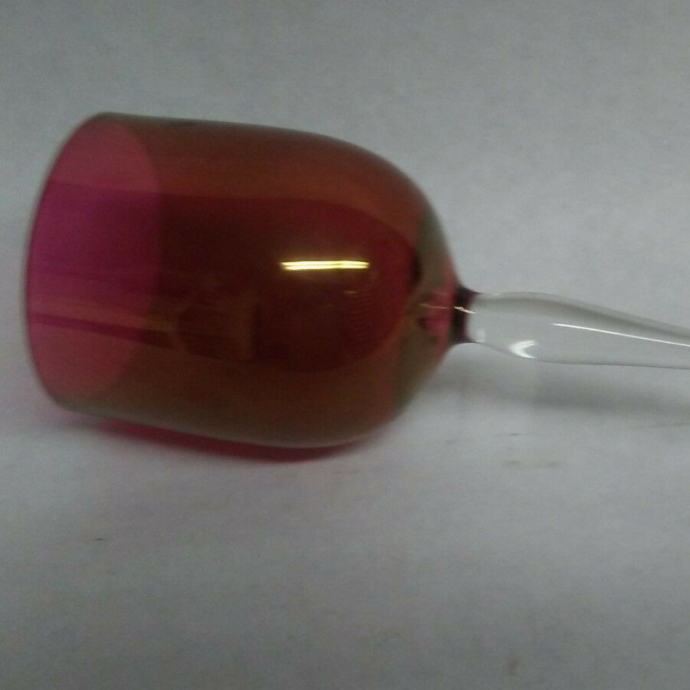 cranberry goblets wine water tea depression glass - Picture 3 of 5